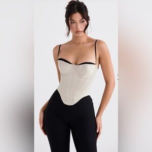BRAND NEW‼️ HOUSE OF CB LUETTE BEIGE SATIN UNDERWIRED CORSET